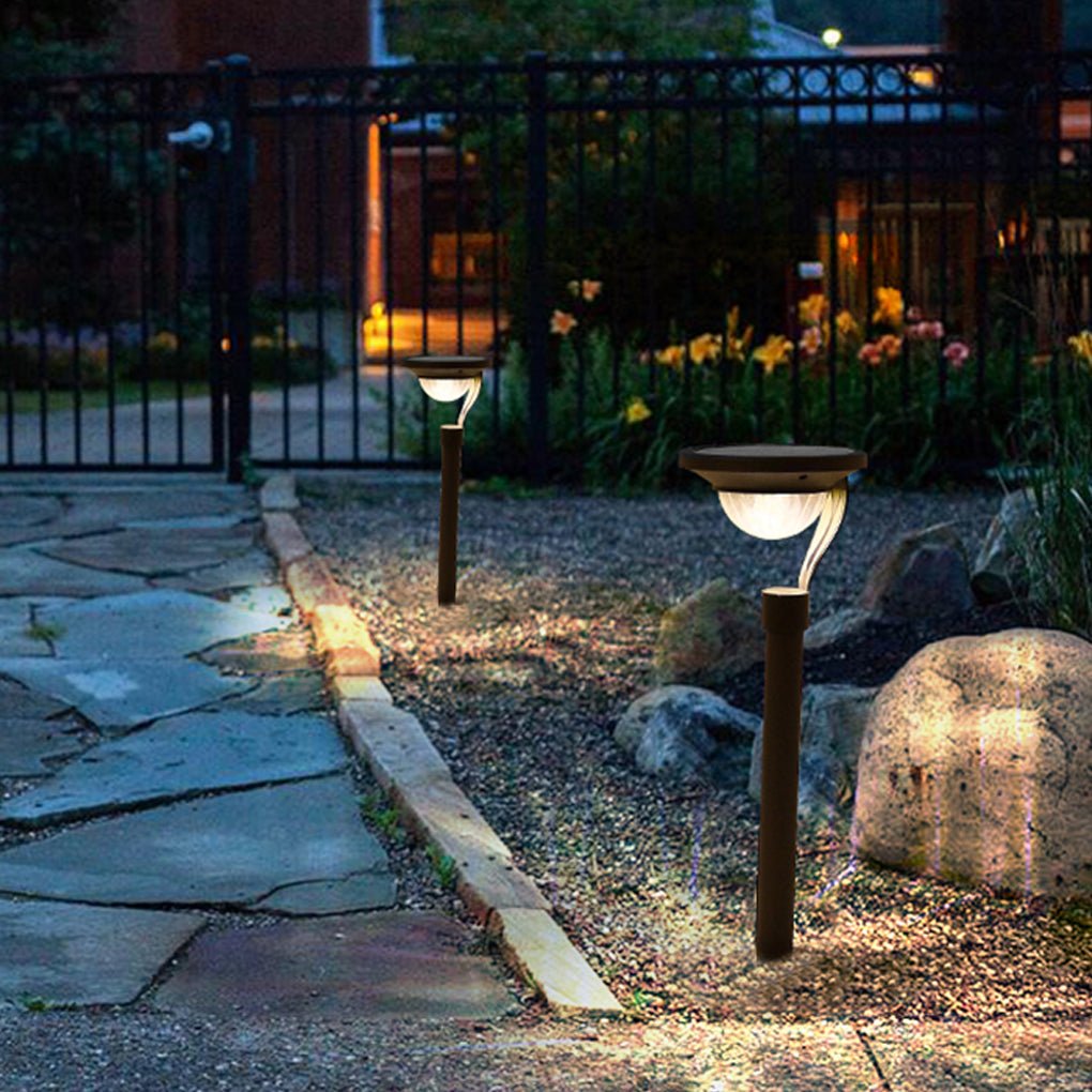 Aura Floating Solar Garden Stake Light in Matte Gray