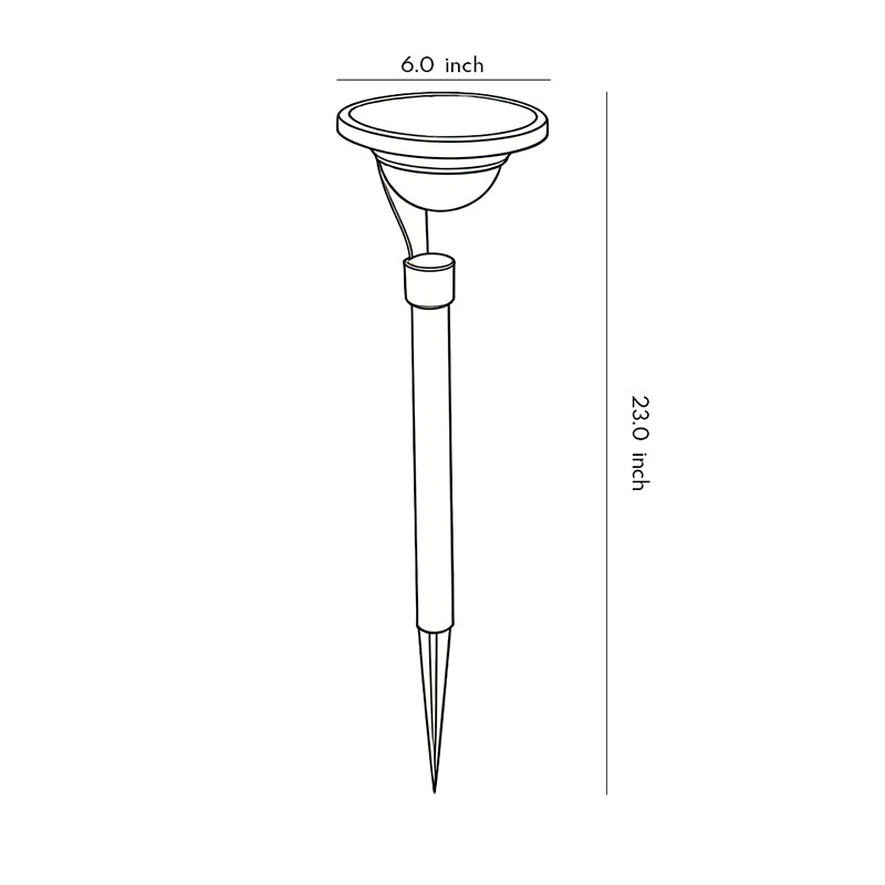 Aura Floating Solar Garden Stake Light in Matte Gray