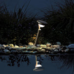 Aura Floating Solar Garden Stake Light in Matte Gray