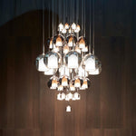 Nordic Hand-Blown Glass Ball Pendant Light for Dining Room & Living Room