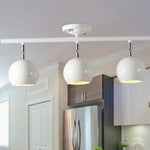 3 Light Bowled Metal Semi Flush Mount Ceiling Light Modern Bright