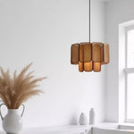 Handwoven Rattan Pendant Light with Wabi-Sabi Aesthetic