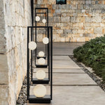 Lunar Bollard Outdoor Light – Modern Aluminum Landscape Lamp for Courtyard & Pathway