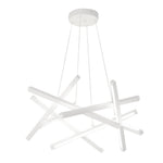 Satellite Geometric LED Chandelier in Black, Gold, or White