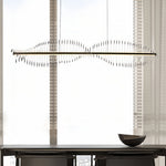 Spiral LED Pendant Light – Modern Linear Suspension for Dining & Living Spaces