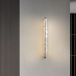 Lumière Crystal LED Wall Sconce — Modern Chrome Metal Art Light