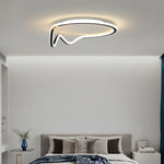 Geometric LED Flush Mount Ceiling Light in Minimalist Iron and Silicone