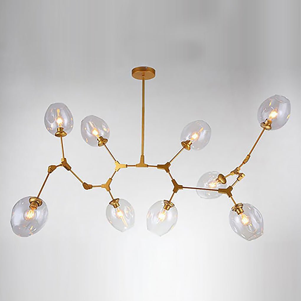 Nordic Branches Bubble Sputnik Chandelier 5 To 11 Lights Gold Finish