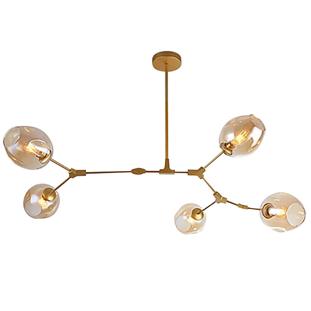 Nordic Branches Bubble Sputnik Chandelier 5 To 11 Lights Gold Finish