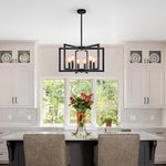 Industrial Candle Chandelier with Adjustable Height, 6 or 8 Lights
