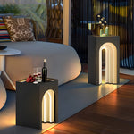 Stainless Steel Outdoor Lawn Light with Warm LED Glow