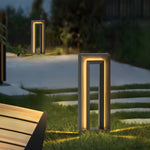 Arch LED Solar Lawn Light – Minimalist Stainless Steel Outdoor Path Lighting