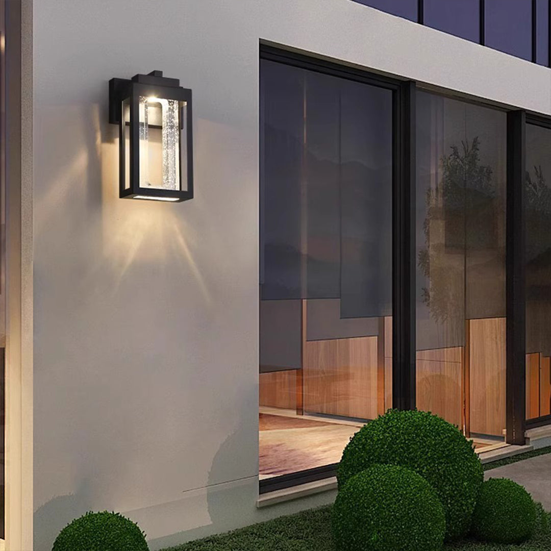 Lumière Crystal Outdoor Wall Sconce — Waterproof LED Architectural Lighting