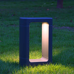 Square LED Bollard Light for Pathways & Gardens – Modern Aluminum Outdoor Lighting
