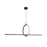 Modern Ring Linear LED Pendant Light for Dining Room and Kitchen Island
