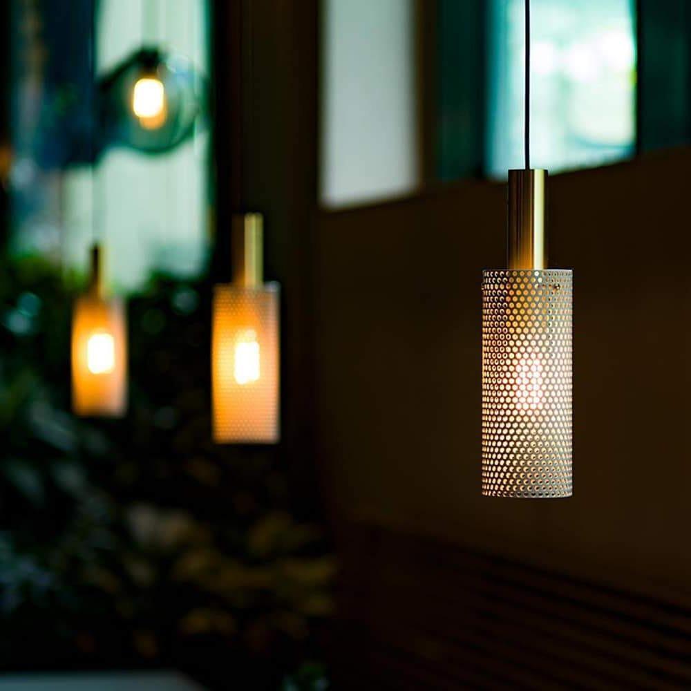 Modern Cylinder LED Pendant Light with Adjustable Cord for Dining and Bedroom