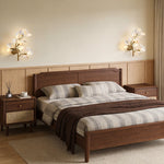 Ginkgo Leaf Wall Sconce in Gold Finish – Modern Botanical Lighting for Bedroom and Living Room