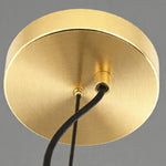 Lumina Glass LED Flush Mount Ceiling Light in Gold and White