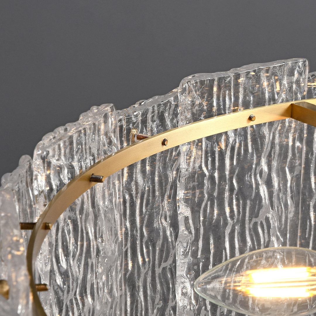 Lumière Copper Glass Flush Mount Ceiling Light