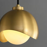 Nordic Brass Glass Pendant Light for Dining Room and Living Room