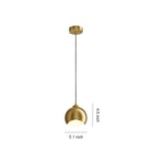 Nordic Brass Glass Pendant Light for Dining Room and Living Room