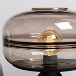 Nordic Glass Table Lamp with Four-Legged Iron Base for Modern Interiors