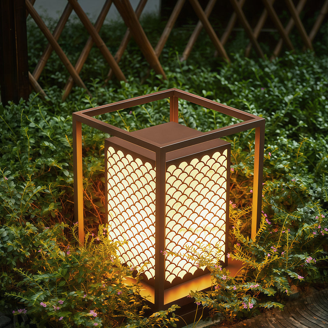 Marble LED Bollard Light for Courtyards, Walkways, and Gardens