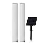Modern Solar Lawn Lamp – Waterproof Cylindrical Post Light for Garden & Yard