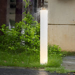Modern Solar Lawn Lamp – Waterproof Cylindrical Post Light for Garden & Yard