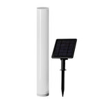 Modern Solar Lawn Lamp – Waterproof Cylindrical Post Light for Garden & Yard