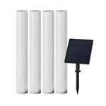 Modern Solar Lawn Lamp – Waterproof Cylindrical Post Light for Garden & Yard