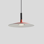 Nordic Flat Dish LED Pendant Light – Minimalist Ceiling Hanging Lamp