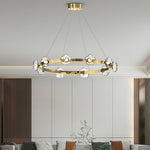 Lumina Ring LED Chandelier — Modern Nordic Glass Pendant Light