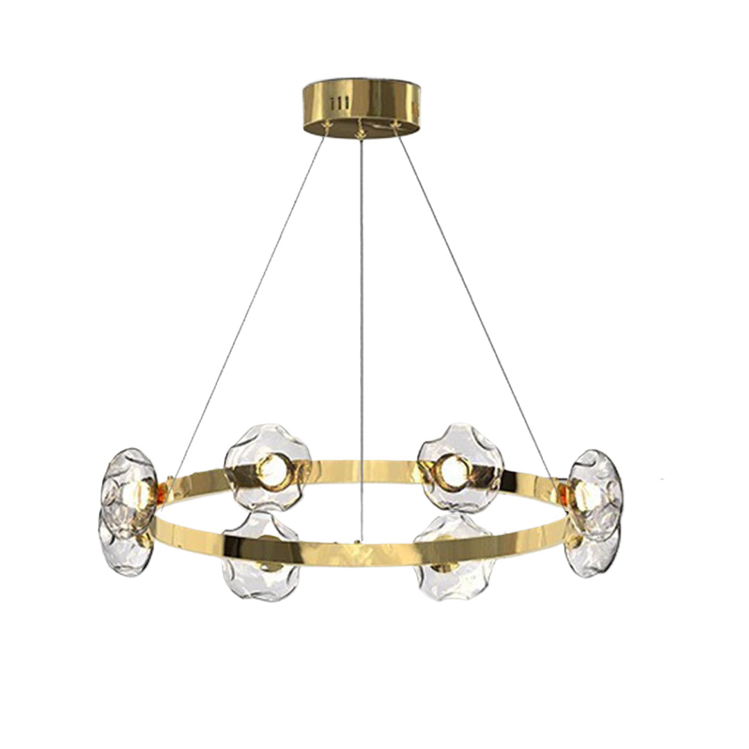 Lumina Ring LED Chandelier — Modern Nordic Glass Pendant Light