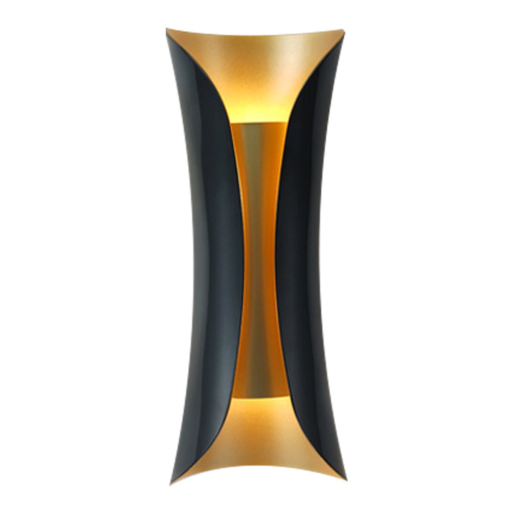 Nordic Minimalist LED Up Down Wall Sconce in Black, White, or Gold