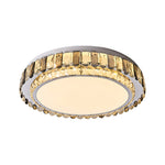 Lumina Crystal Flush Mount Ceiling Light in Chrome