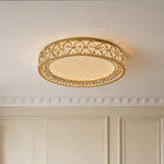 Aurelia Crystal Flush Mount Ceiling Light in Champagne Gold