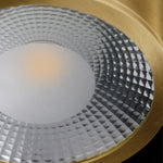 Aurelia Round LED Flush Mount Ceiling Light in Brass and Acrylic