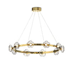 Lumina Ring LED Chandelier — Modern Nordic Glass Pendant Light