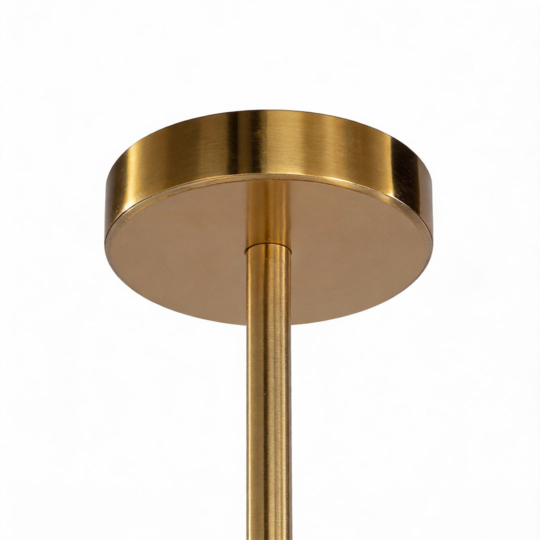 Aurelia Gold Geometric Chandelier – Vintage Industrial Pendant Light for Dining & Living Spaces