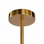 Aurelia Gold Geometric Chandelier – Vintage Industrial Pendant Light for Dining & Living Spaces
