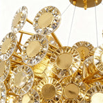 Aurelia Gold Modern Chandelier with Glass Shades