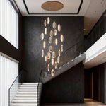 Möbius Gold Modern Chandelier – Luxury LED Ceiling Light