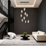 Möbius Gold Modern Chandelier – Luxury LED Ceiling Light