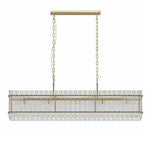 Artisan Iron and Glass Chandelier with Adjustable Chain, 8 or 10 Lights