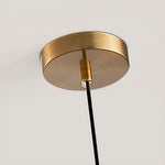 Aurelia Gold Hemisphere Pendant Light – Modern Industrial Glass Sphere