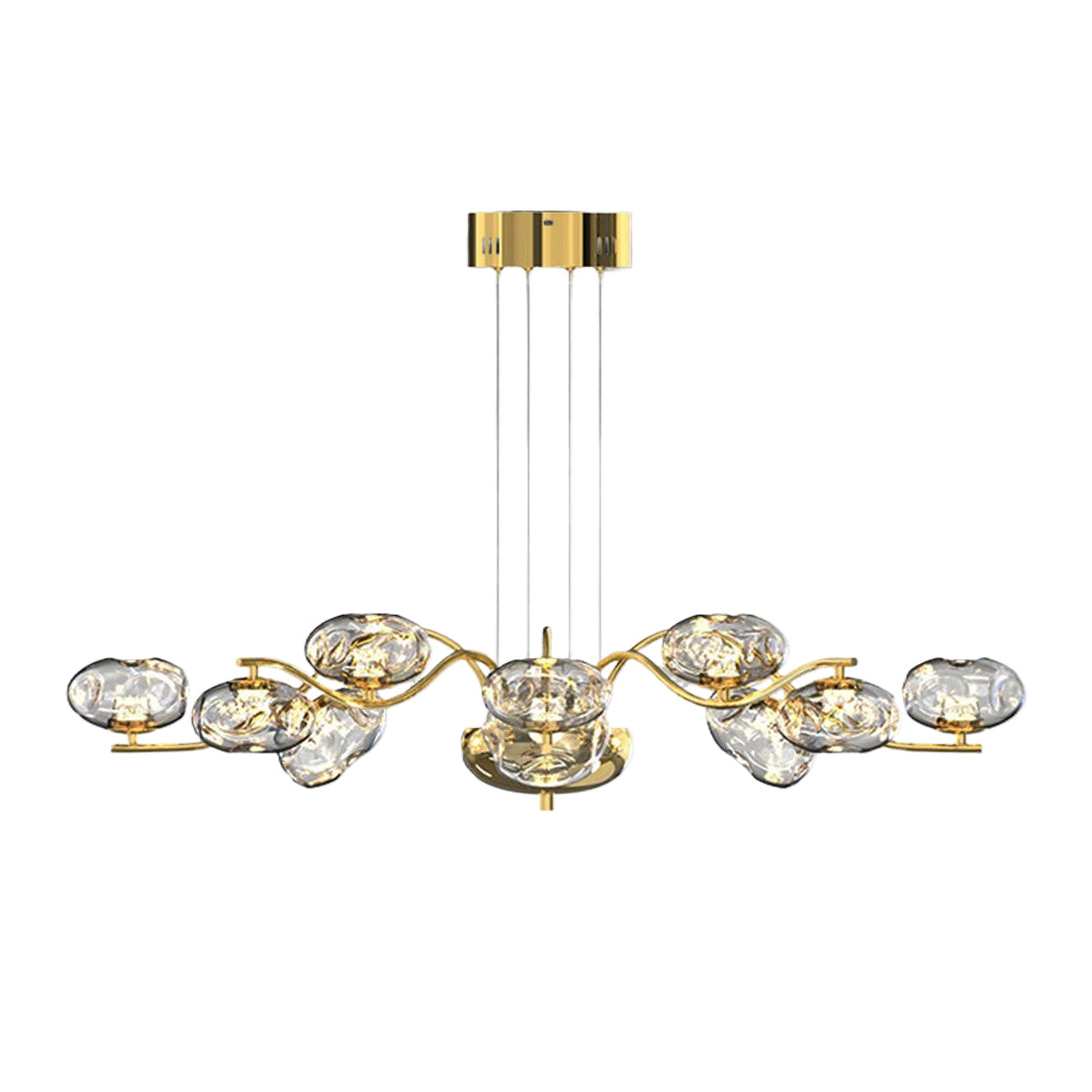 Modern LED Chandelier with Magic Bean Glass Shades – 9 or 16 Lights