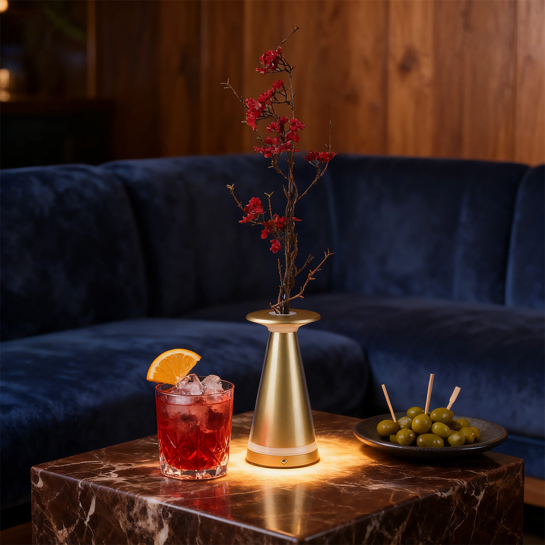 Artisan Vase Table Lamp with Dimmable LED and Mosquito Repellent