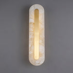 Luxury Brass Cloud Stone Wall Sconce with Warm LED Light for Modern Interiors
