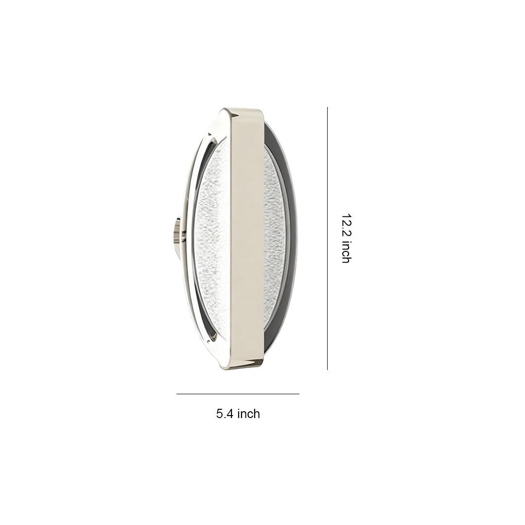 Modern Gold LED Wall Sconce with Acrylic Shade for Bedroom and Hallway